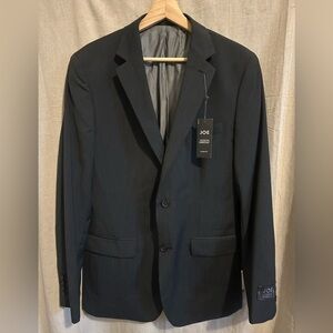 Joseph Abboud Men’s 2-button Pinstripe Suit Jacket | Black | Classic Fit | 40 R